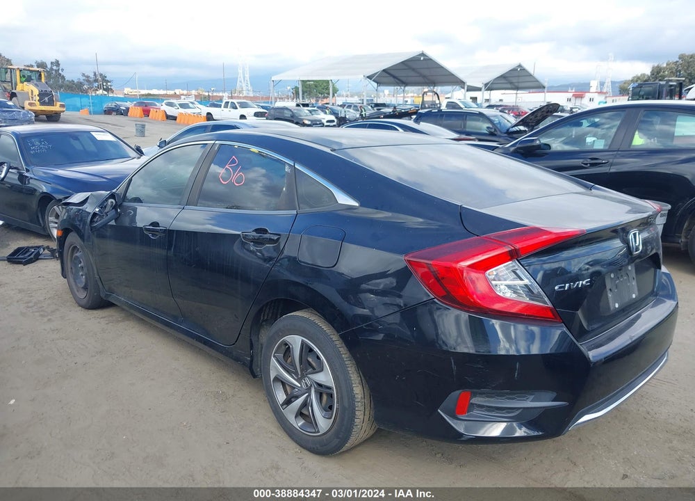 2019 HONDA CIVIC LX VIN: 19XFC2F63KE203791
