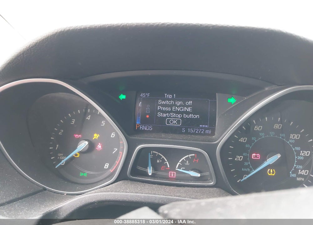 2013 FORD FOCUS TITANIUM VIN: 1FADP3N2XDL143685