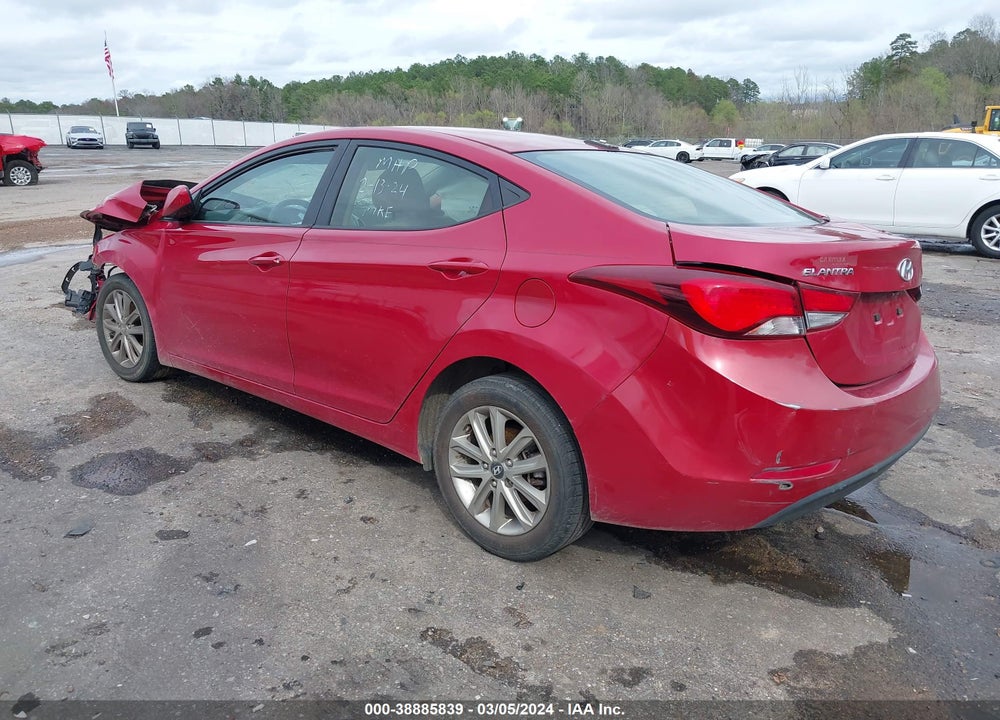 2016 HYUNDAI ELANTRA SE VIN: KMHDH4AE3GU518467
