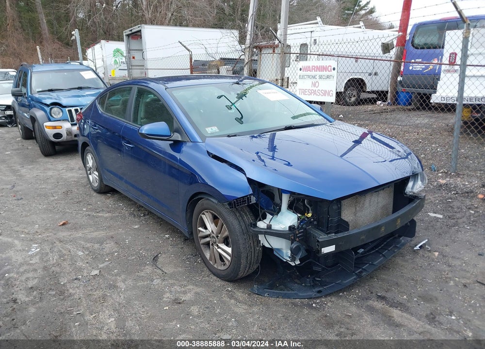 2019 HYUNDAI ELANTRA SEL VIN: 5NPD84LFXKH427127