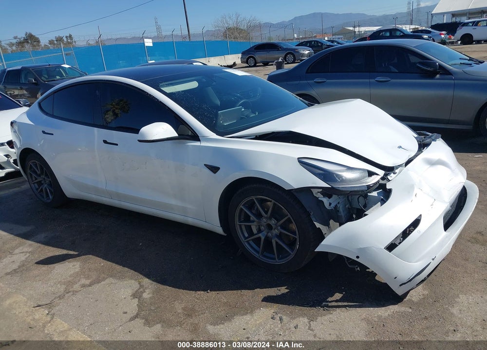 2022 TESLA MODEL 3 REAR-WHEEL DRIVE VIN: 5YJ3E1EA3NF101225