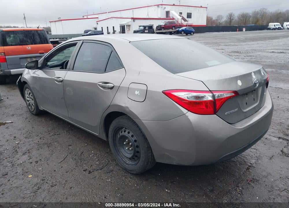 2016 TOYOTA COROLLA LE VIN: 2T1BURHE0GC708542