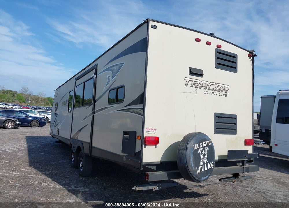 2017 FOREST RIVER TRACER TRAVEL TRAILER VIN: 5ZT2TRWB6HB512227