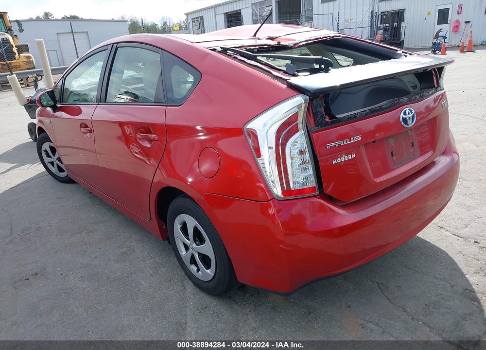 2013 TOYOTA PRIUS VIN: JTDKN3DU4D1727781