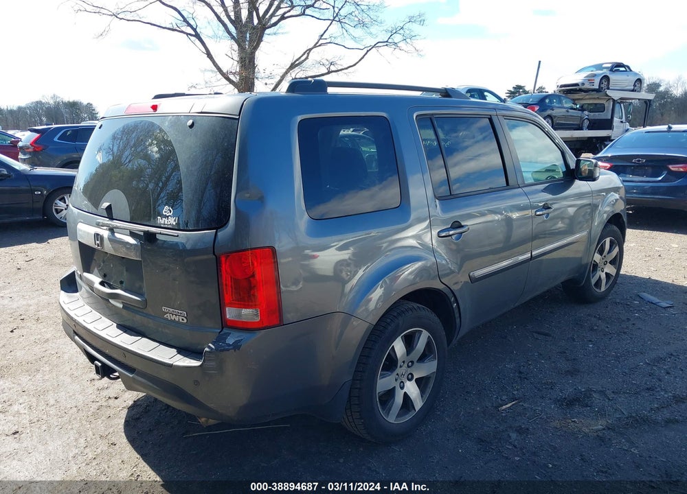 2012 HONDA PILOT TOURING VIN: 5FNYF4H99CB076639