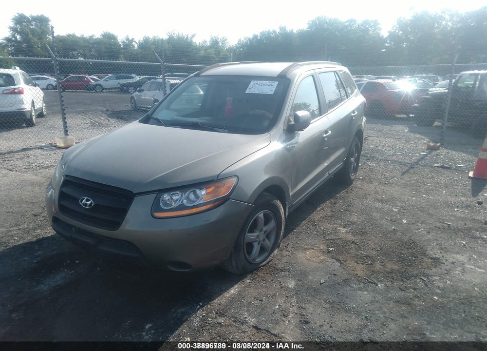 2008 HYUNDAI SANTA FE GLS VIN: 5NMSG13D88H200516