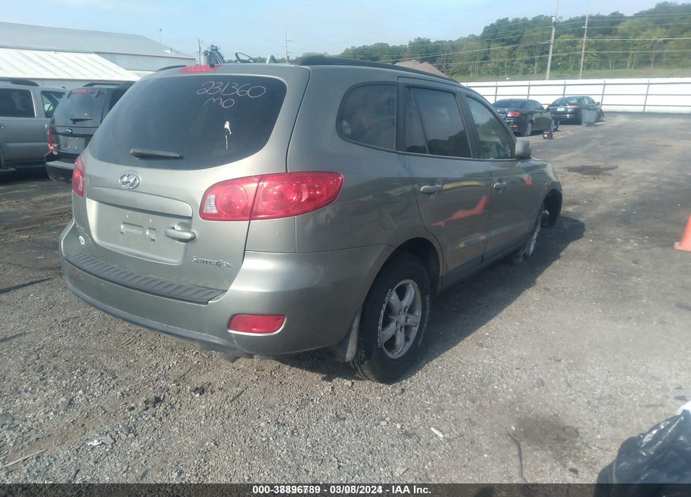 2008 HYUNDAI SANTA FE GLS VIN: 5NMSG13D88H200516