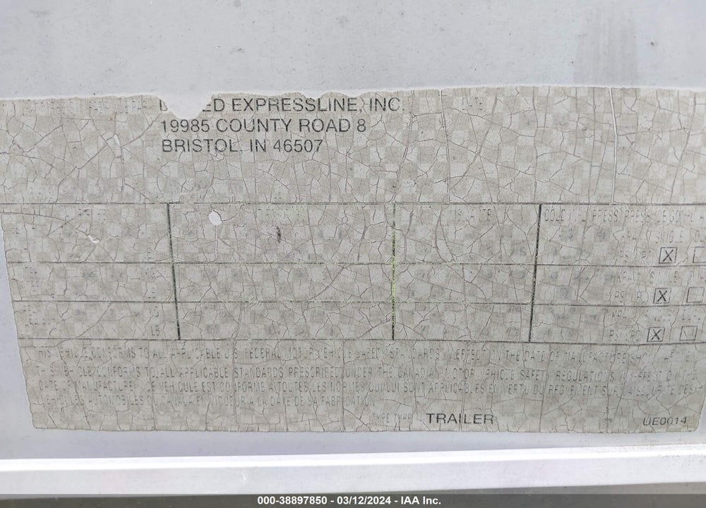 2002 UNITED EXPRESS LINE INC --- VIN: 48BGE48232C062370