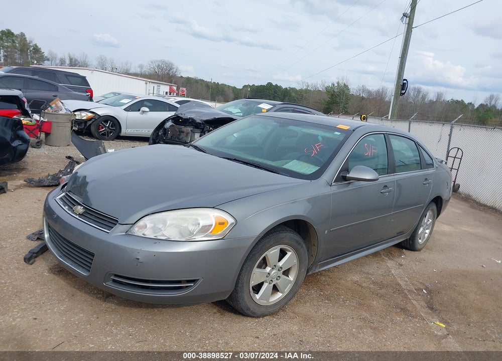 2009 CHEVROLET IMPALA LT VIN: 2G1WT57K391229403