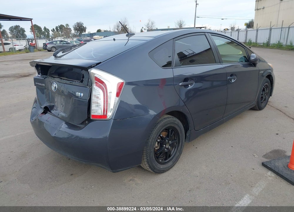 2012 TOYOTA PRIUS THREE VIN: JTDKN3DU2C5380880