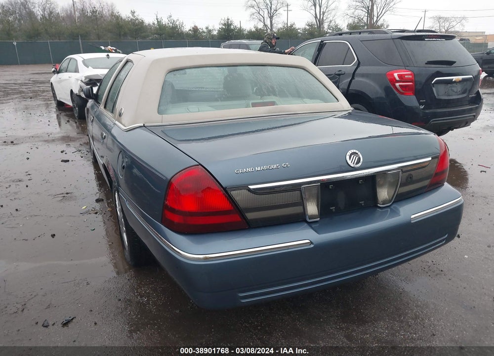 2008 MERCURY GRAND MARQUIS GS VIN: 2MEFM74V28X602956