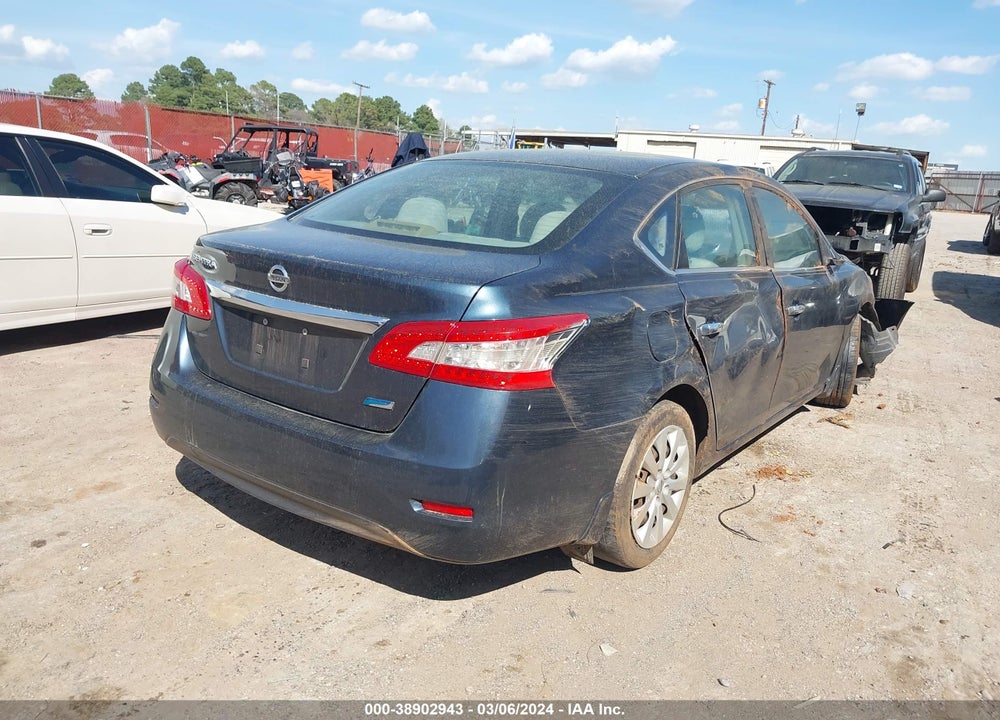 2013 NISSAN SENTRA S VIN: 3N1AB7AP2DL790383