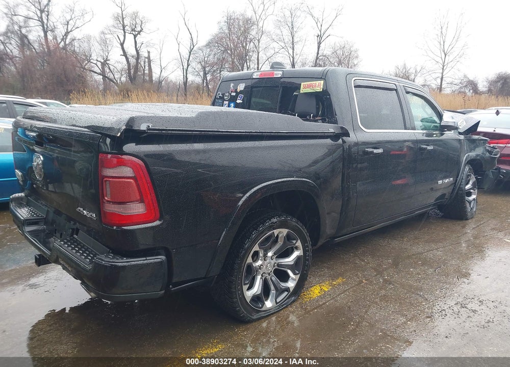 2019 RAM 1500 LONGHORN 4X4 5'7 BOX VIN: 1C6SRFKT2KN896971