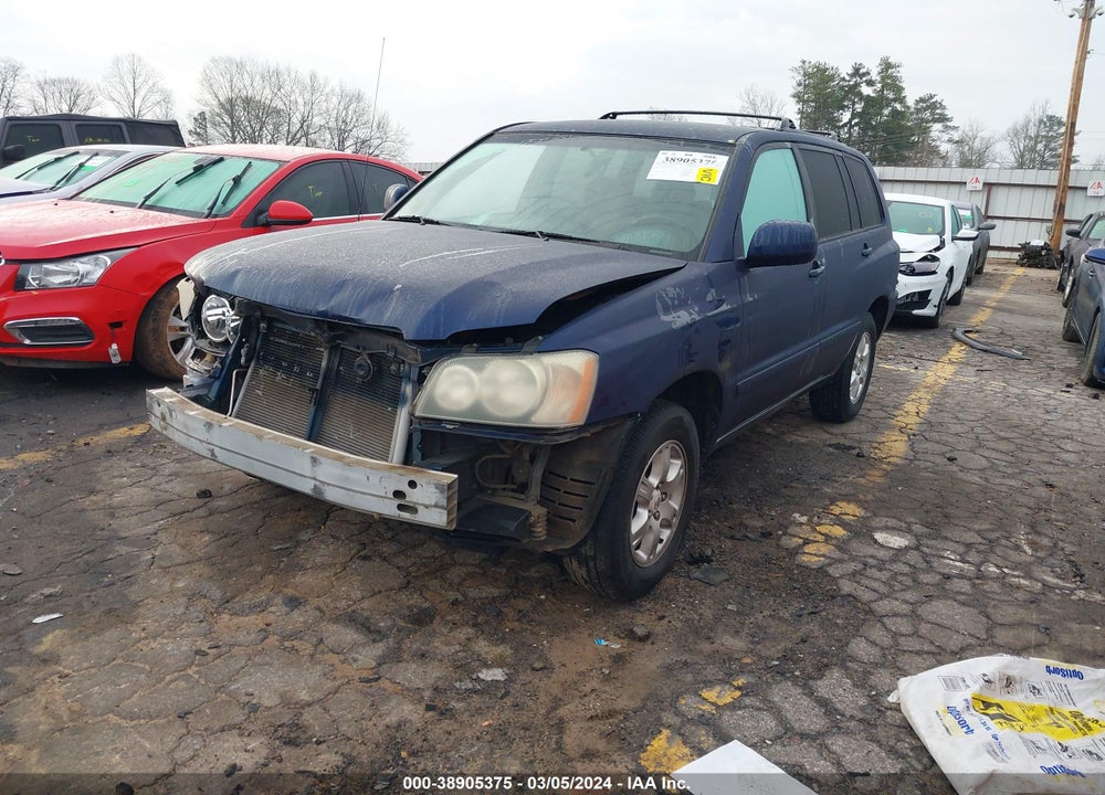 2003 TOYOTA HIGHLANDER V6 VIN: JTEGF21A030087205
