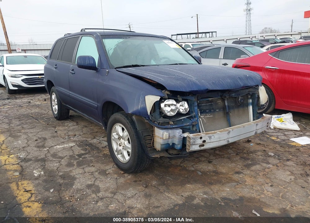 2003 TOYOTA HIGHLANDER V6 VIN: JTEGF21A030087205