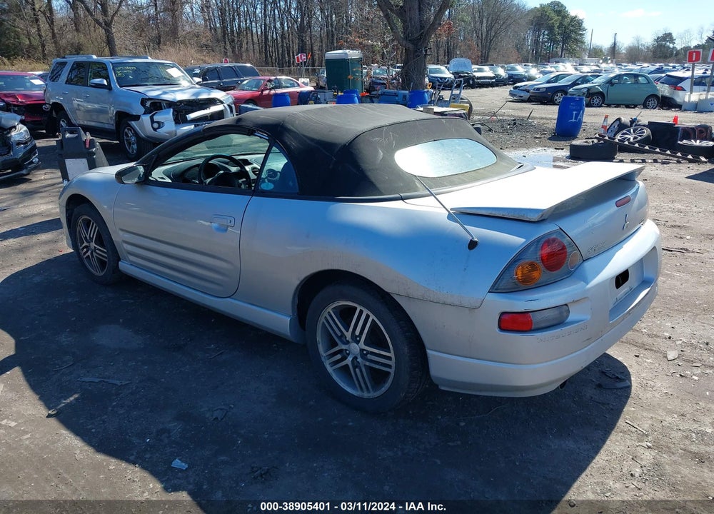 2003 MITSUBISHI ECLIPSE SPYDER GTS VIN: 4A3AE75H63E016270
