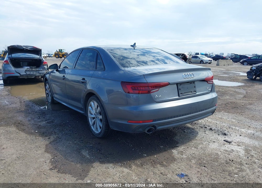 2018 AUDI A4 2.0T TECH ULTRA PREMIUM/2.0T ULTRA PREMIUM VIN: WAUKMAF47JA107438