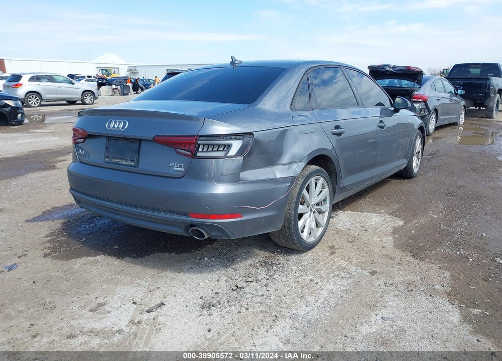 2018 AUDI A4 2.0T TECH ULTRA PREMIUM/2.0T ULTRA PREMIUM VIN: WAUKMAF47JA107438