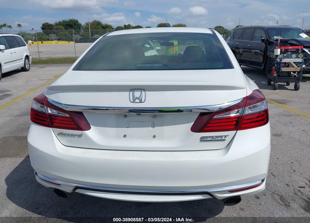 2017 HONDA ACCORD SPORT SE VIN: 1HGCR2F1XHA088707