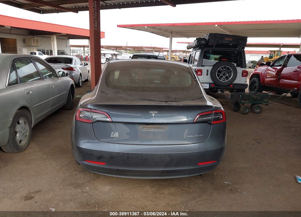 2021 TESLA MODEL 3 LONG RANGE DUAL MOTOR ALL-WHEEL DRIVE VIN: 5YJ3E1EB7MF850262