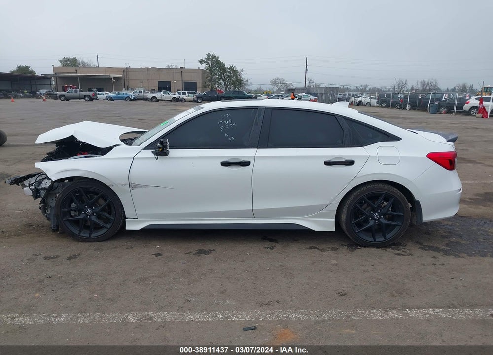 2022 HONDA CIVIC SI SEDAN VIN: 2HGFE1E5XNH475410