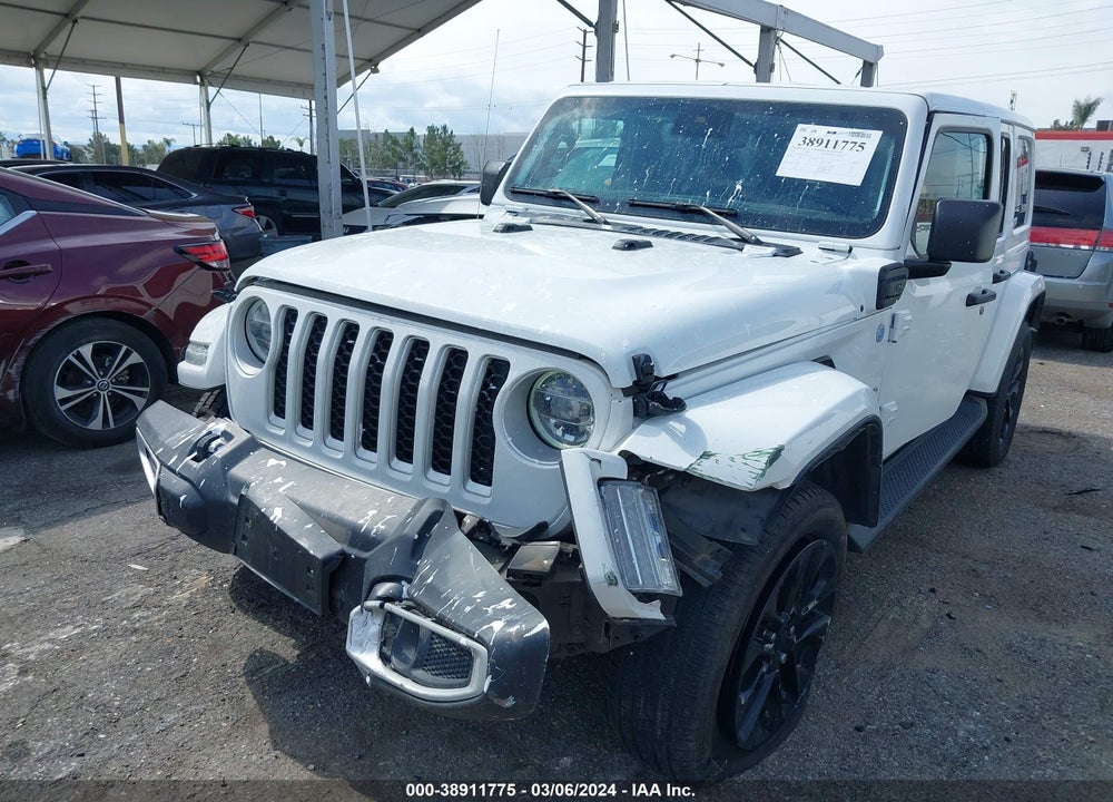 2021 JEEP WRANGLER 4XE UNLIMITED SAHARA 4X4 VIN: 1C4JJXP68MW800875