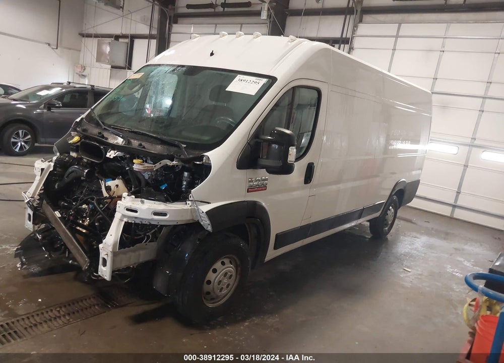 2019 RAM PROMASTER 3500 CARGO VAN HIGH ROOF 159 WB EXT VIN: 3C6URVJG0KE558562