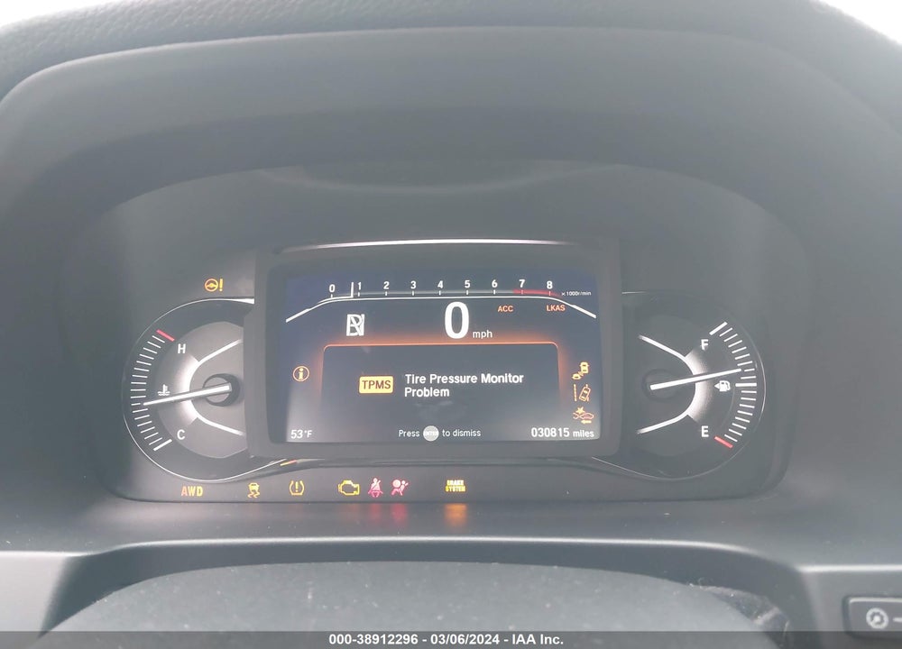 2022 HONDA PASSPORT AWD TRAILSPORT VIN: 5FNYF8H64NB013903