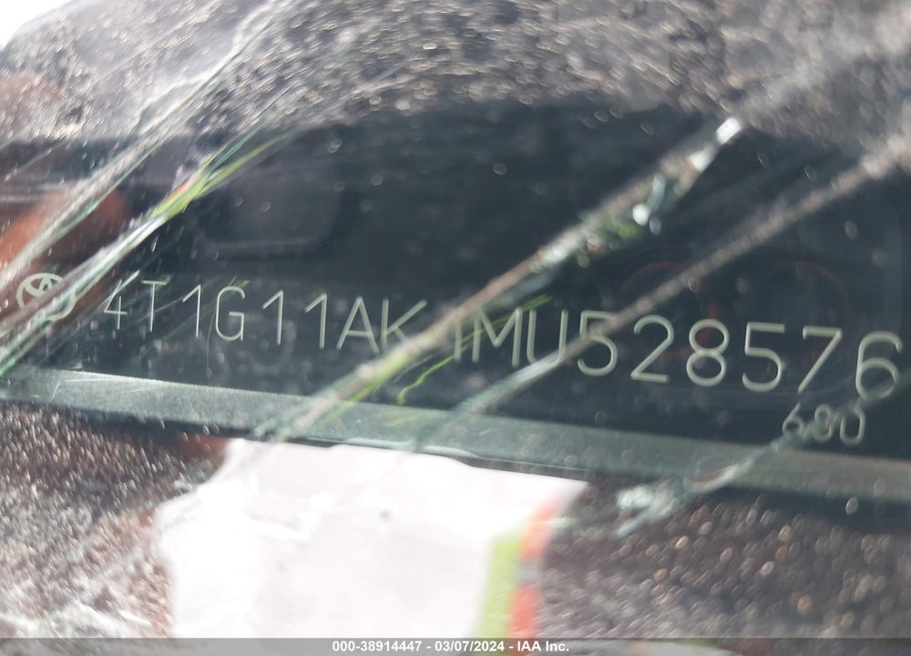 2021 TOYOTA CAMRY SE VIN: 4T1G11AK1MU528576