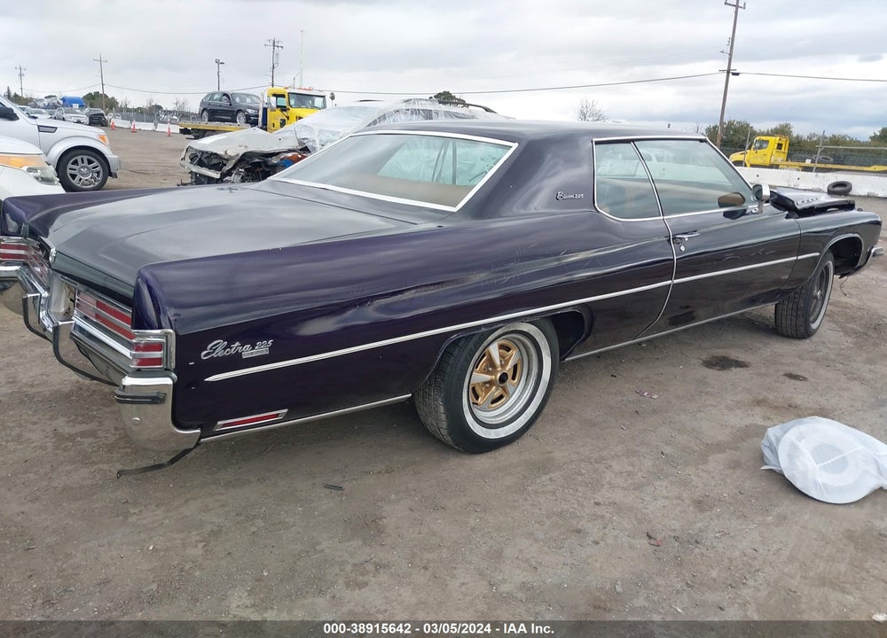 1972 BUICK ELECTRA VIN: 4V37T2H491021