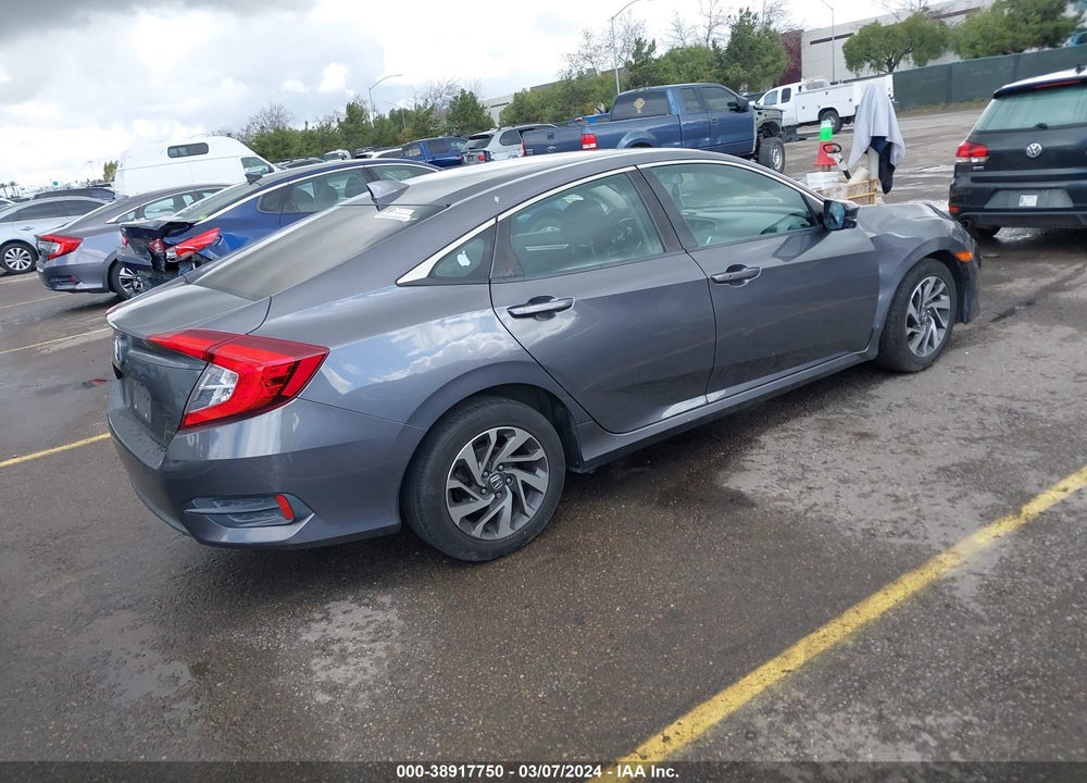 2018 HONDA CIVIC EX VIN: 2HGFC2F78JH517286