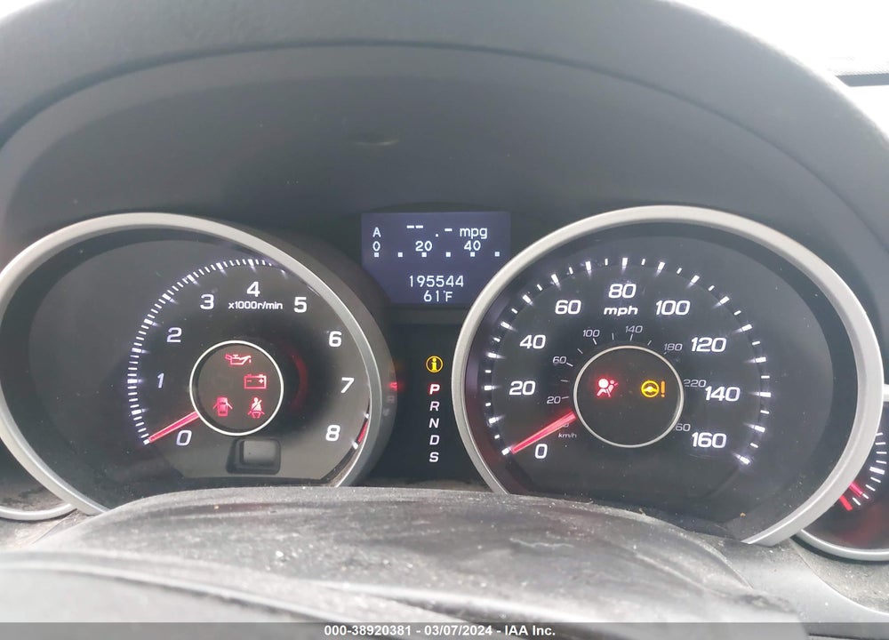 2012 ACURA TL 3.5 VIN: 19UUA8F55CA012919