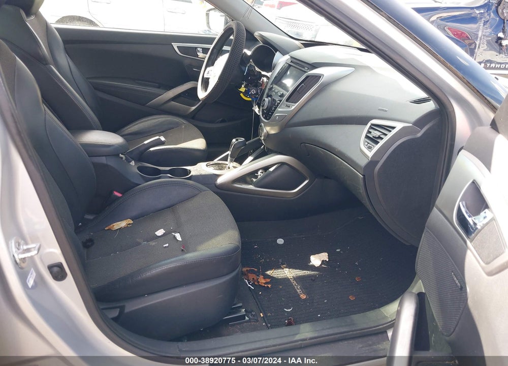 2013 HYUNDAI VELOSTER BASE W/BLACK VIN: KMHTC6ADXDU116938