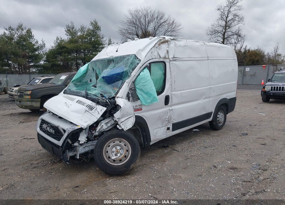 2019 RAM PROMASTER 2500 HIGH ROOF 136 WB VIN: 3C6TRVCG0KE541074