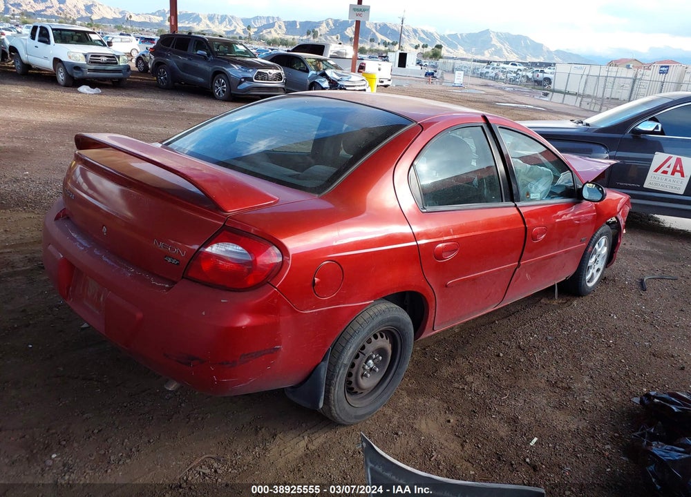 2005 DODGE NEON SXT VIN: 1B3ES56C95D143075