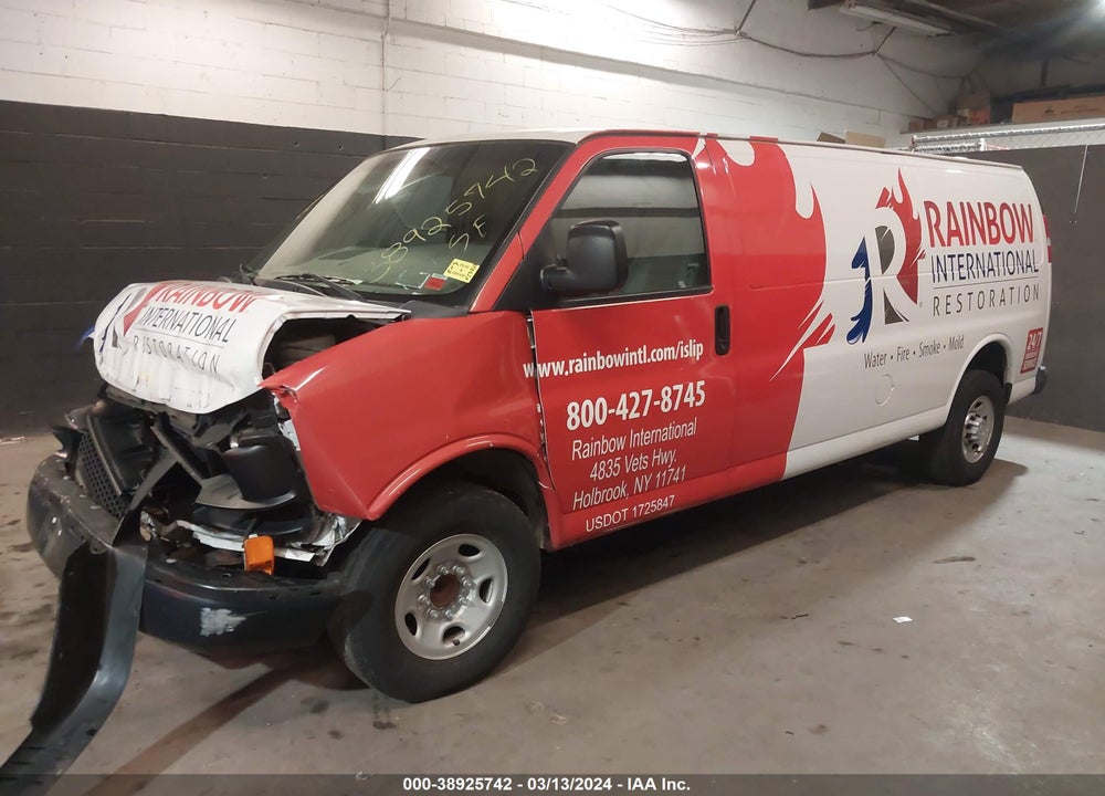 2016 CHEVROLET EXPRESS 3500 WORK VAN VIN: 1GCZGHFG2G1298027