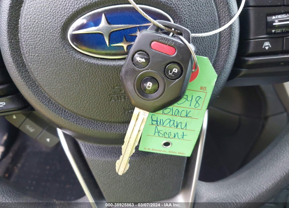 2019 SUBARU ASCENT VIN: 4S4WMAAD0K3452548