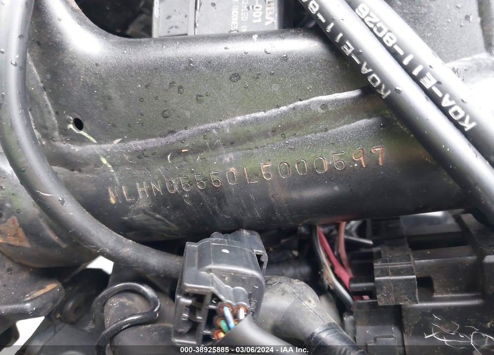 2020 HONDA CBF300 NA VIN: MLHNC5550L5000597