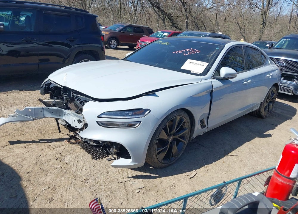 2022 GENESIS G70 3.3T AWD VIN: KMTG54TE3NU092091
