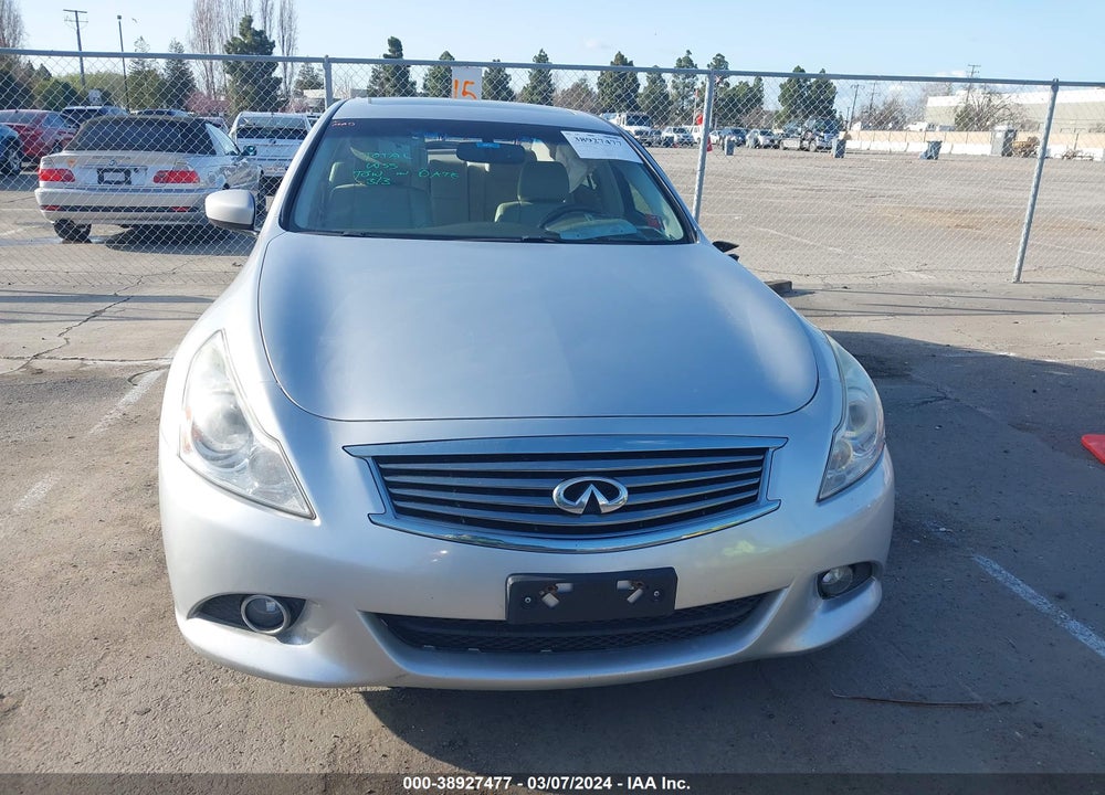 2012 INFINITI G25 JOURNEY VIN: JN1DV6AP6CM700686