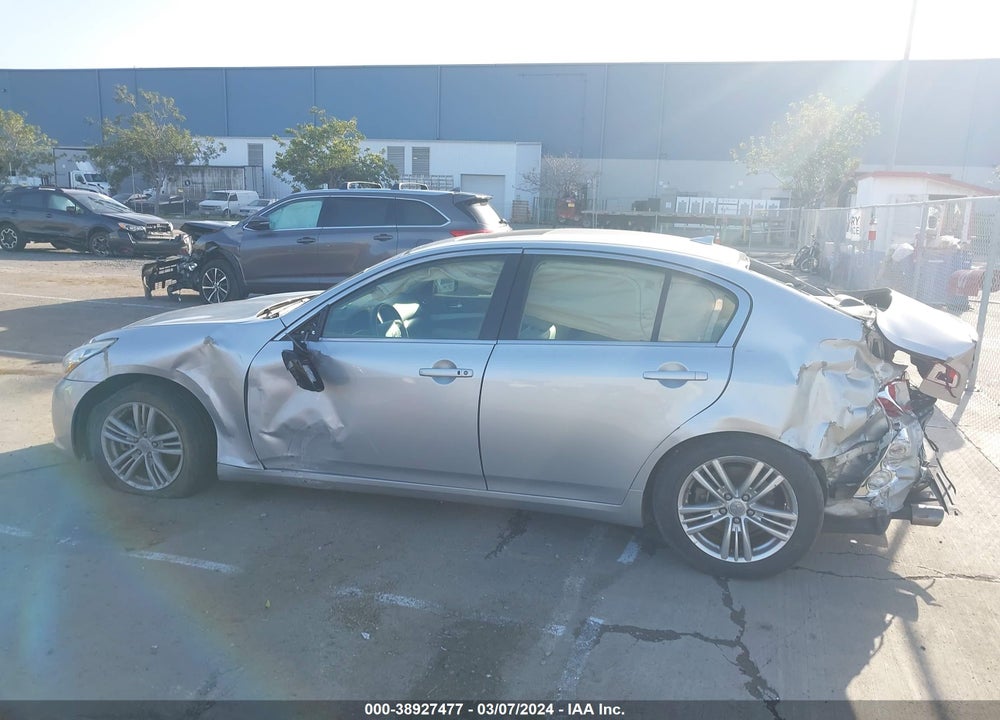 2012 INFINITI G25 JOURNEY VIN: JN1DV6AP6CM700686