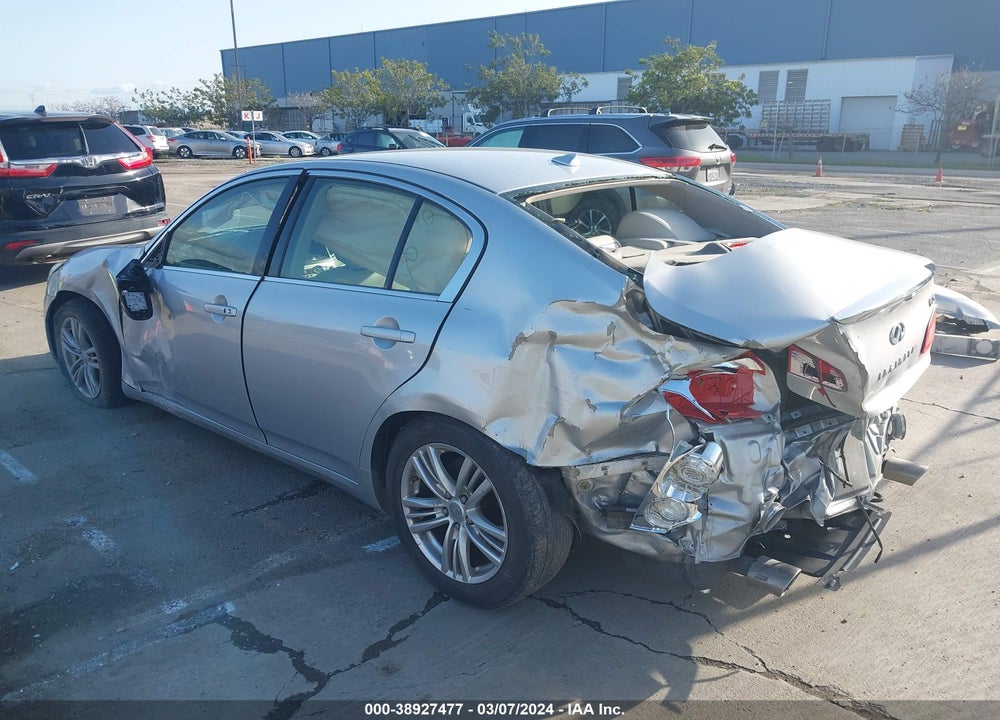 2012 INFINITI G25 JOURNEY VIN: JN1DV6AP6CM700686
