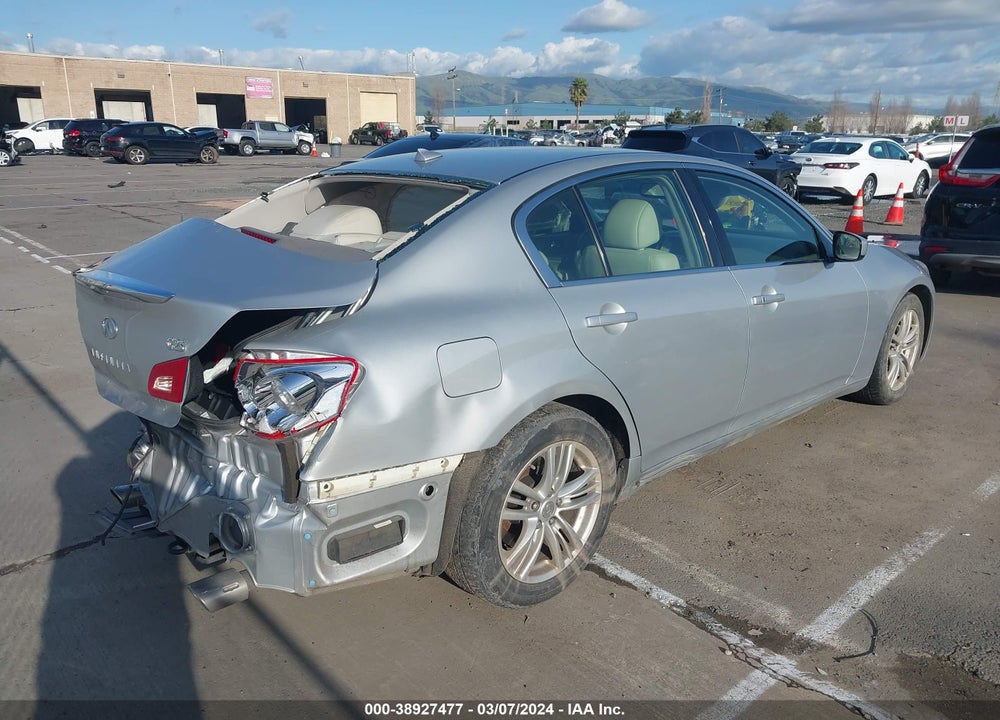 2012 INFINITI G25 JOURNEY VIN: JN1DV6AP6CM700686
