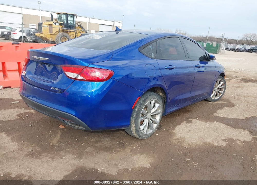 2016 CHRYSLER 200 S VIN: 1C3CCCBB9GN138111
