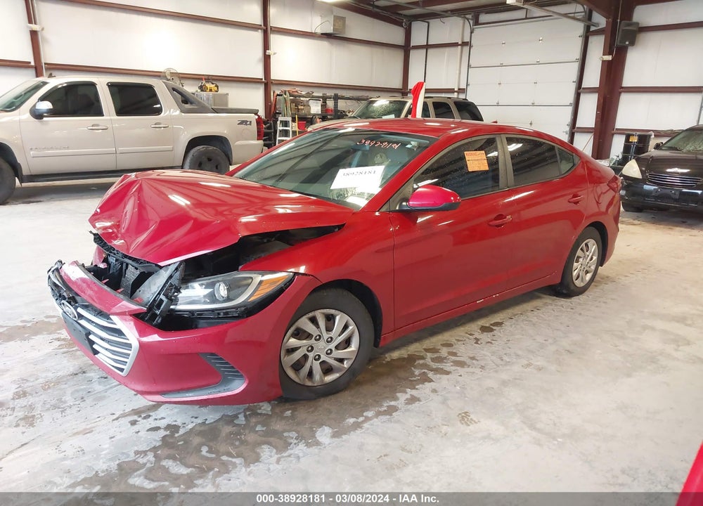 2017 HYUNDAI ELANTRA SE VIN: KMHD74LF5HU082277