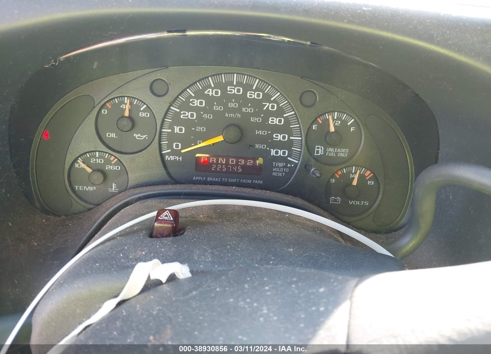 1999 CHEVROLET EXPRESS VIN: 1GAHG39R5X1092785