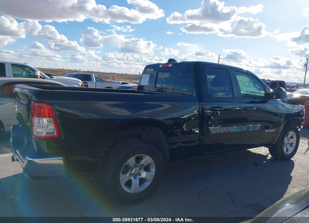 2022 RAM 1500 BIG HORN QUAD CAB 4X2 6'4 BOX VIN: 1C6RREBT4NN126848