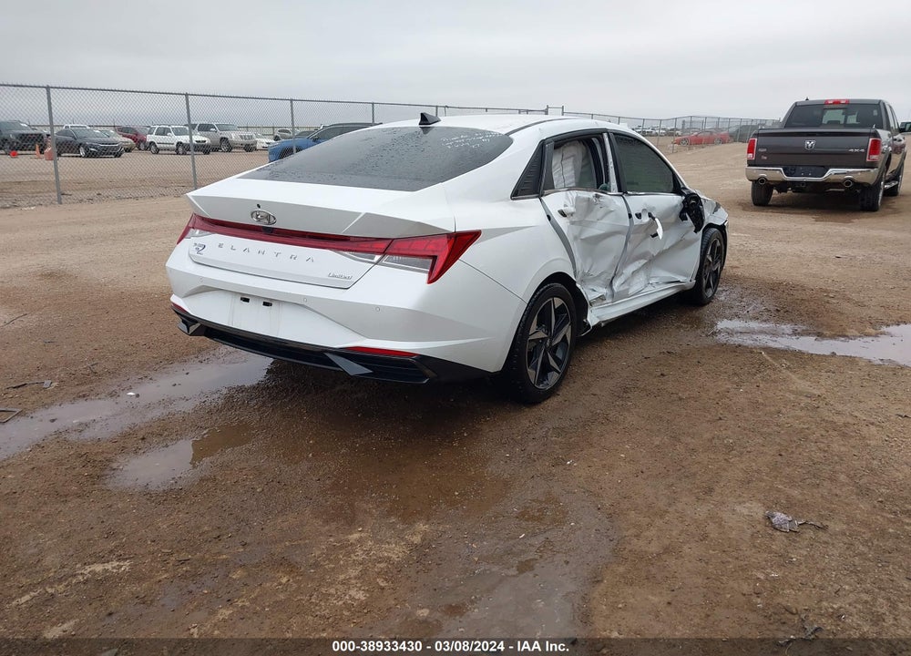 2021 HYUNDAI ELANTRA LIMITED VIN: 5NPLP4AG6MH005692