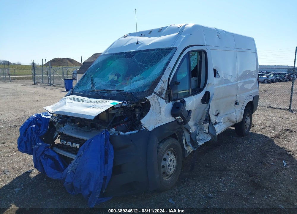 2019 RAM PROMASTER 2500 HIGH ROOF 136 WB VIN: 3C6TRVCG1KE510769
