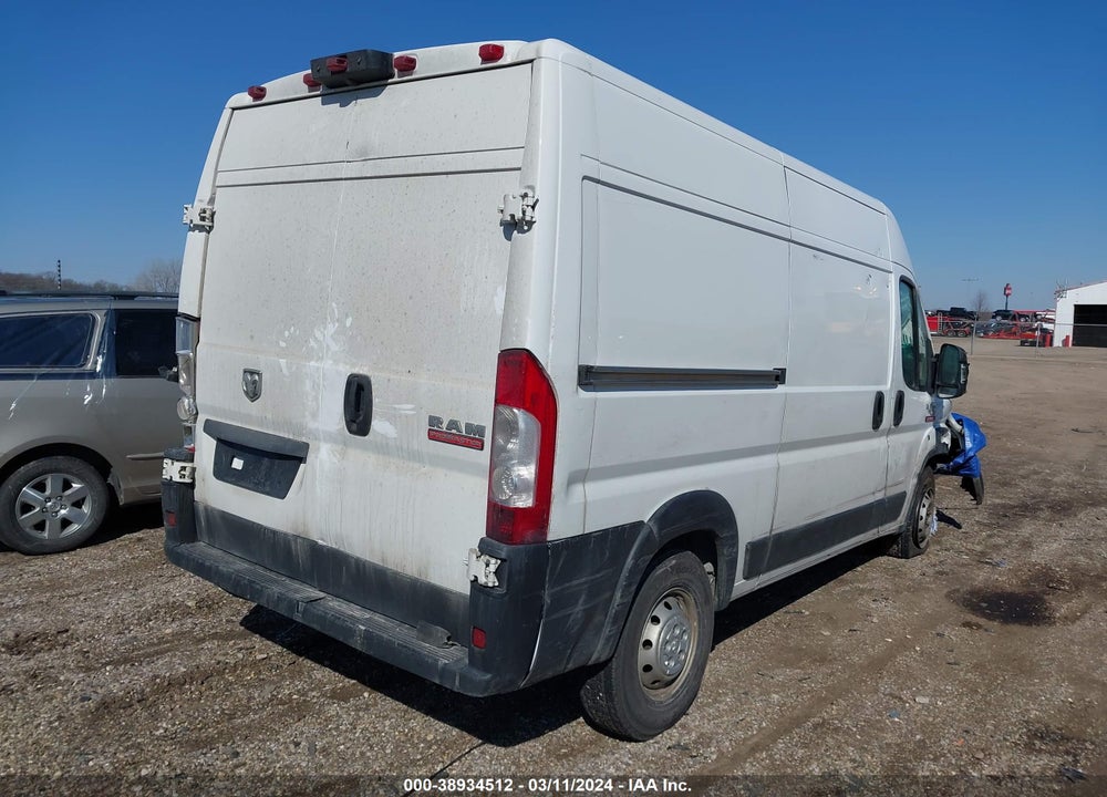 2019 RAM PROMASTER 2500 HIGH ROOF 136 WB VIN: 3C6TRVCG1KE510769
